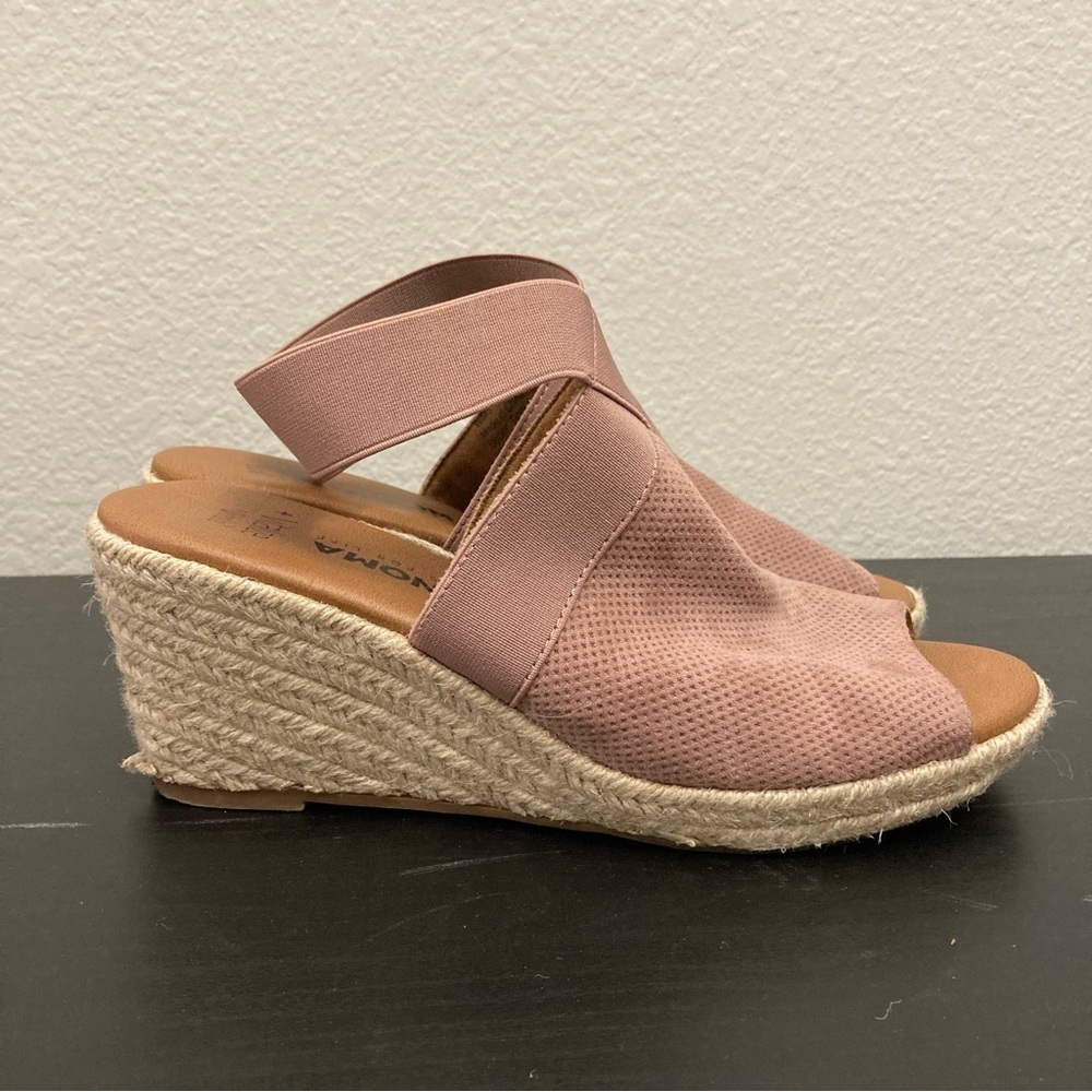 Sonoma Vitalize by Orthalite - Peep Toe Wedge Heel - Pink - Size 8